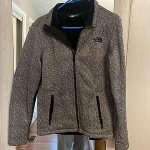 North face herringbone zip up